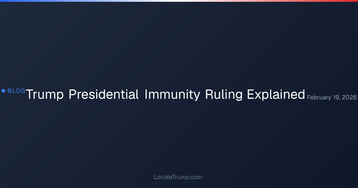 Trump Presidential Immunity Ruling Explained